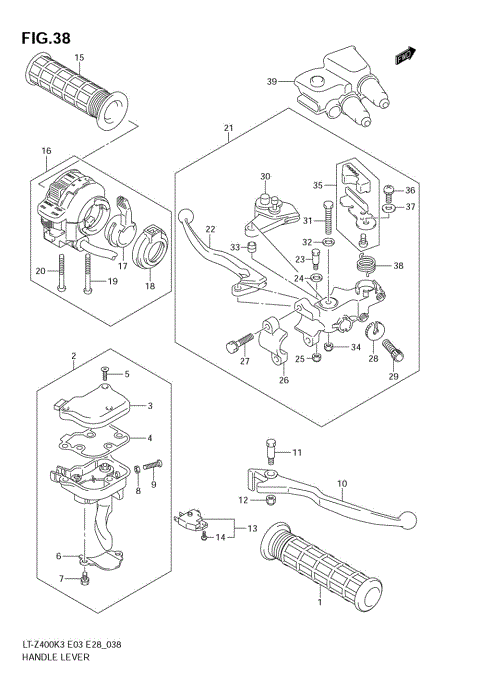 HANDLE LEVER (MODEL K3)