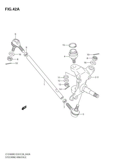 STEERING KNUCKLE (MODEL K5/K6/K7)