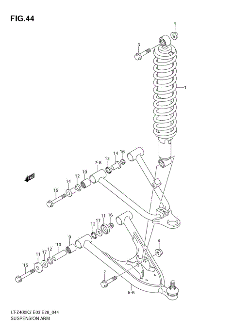 SUSPENSION ARM (MODEL K3/K4)