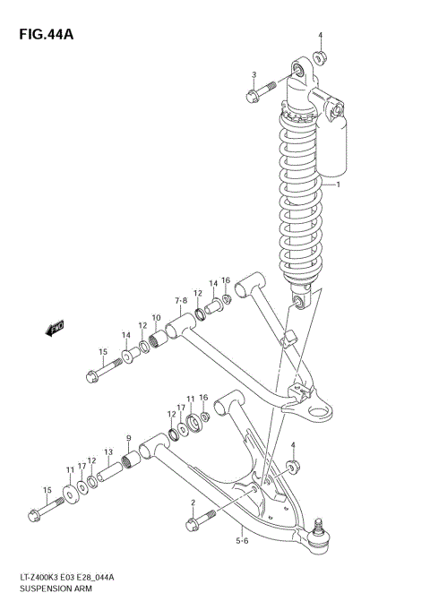 SUSPENSION ARM (MODEL K5/K6/K7)