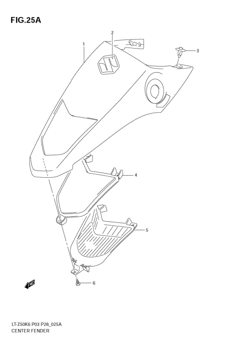 CENTER FENDER (MODEL K7)