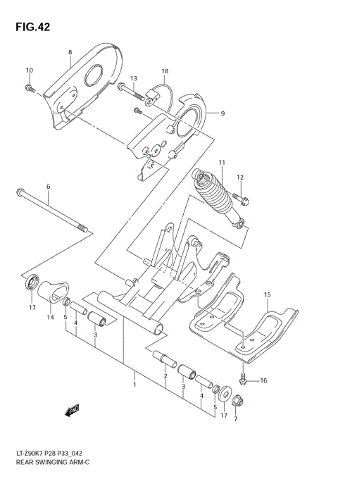 REAR SWINGINGARM