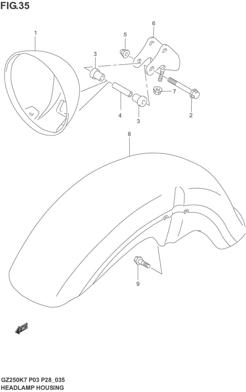 HEADLAMP HOUSING