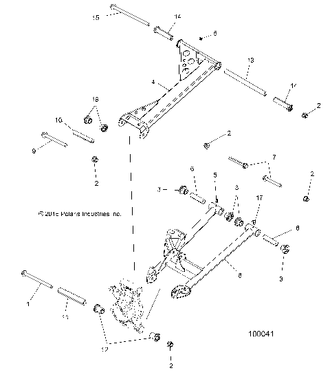 SUSPENSION, REAR - A15SVA85AD (100041)