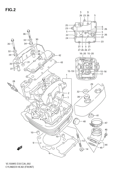 CYLINDER HEAD (FRONT)