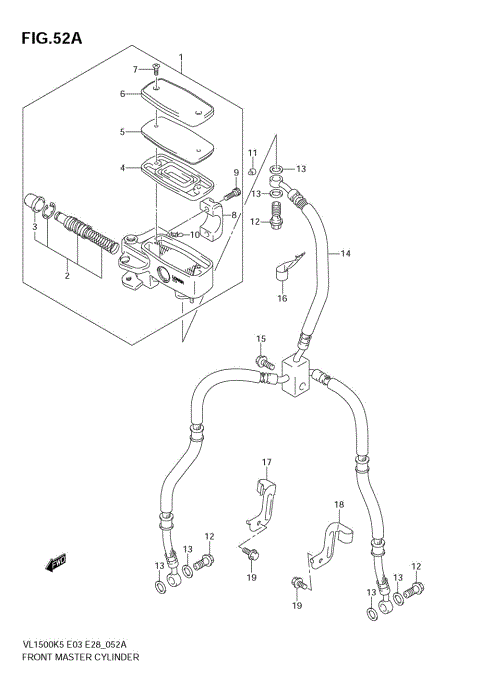 FRONT MASTER CYLINDER (MODEL K7)