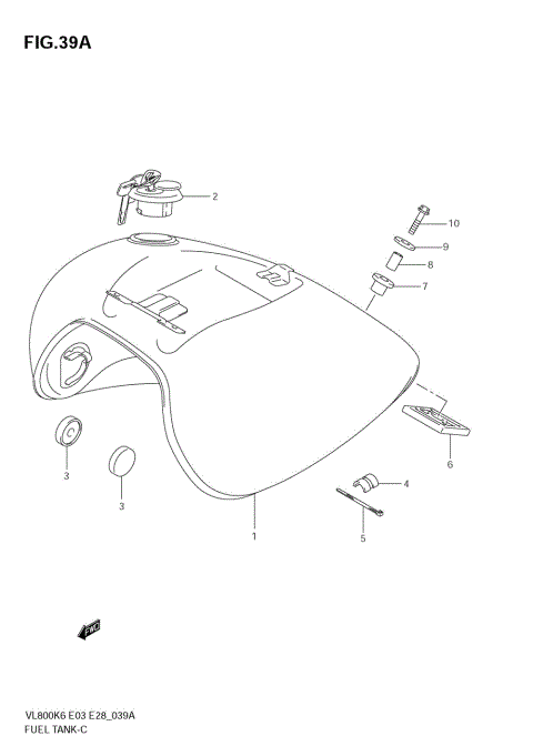 FUEL TANK (VL800CK6/CK7)