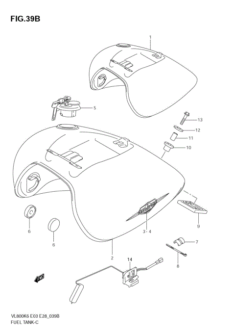 FUEL TANK (VL800K7/TK7)