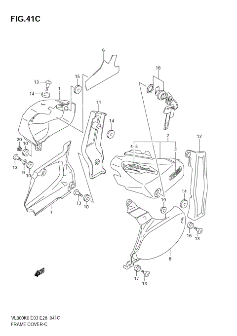 FRAME COVER (VL800CK7)