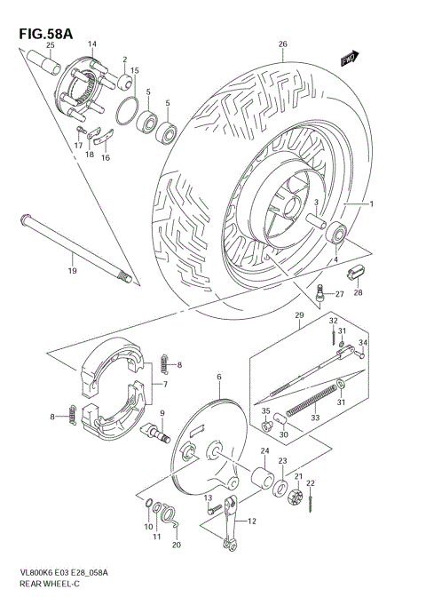 REAR WHEEL (VL800CK6/CK7)
