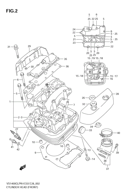 CYLINDER HEAD (FRONT)