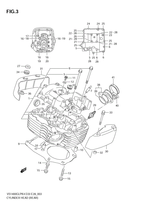 CYLINDER HEAD (REAR)