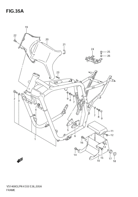 FRAME (MODEL K5/K6/K7)
