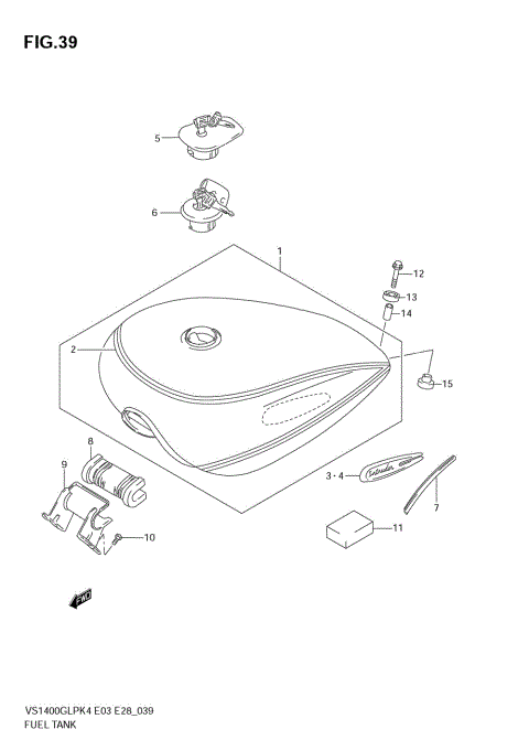 FUEL TANK (MODEL K4)