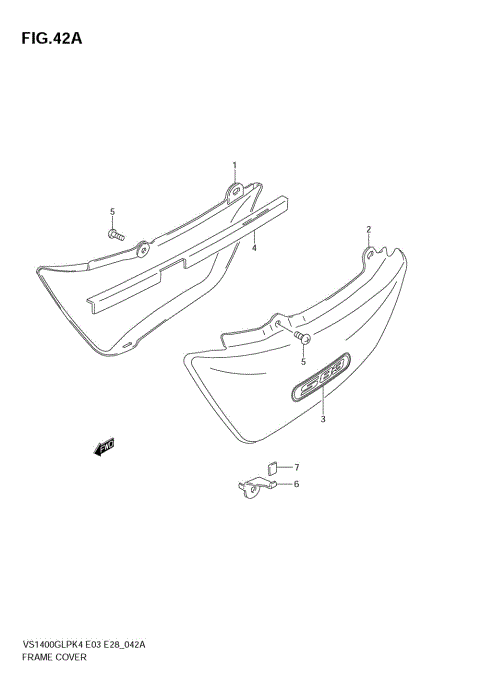 FRAME COVER (MODEL K5/K6/K7)