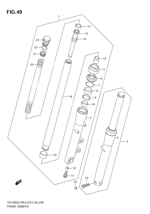 FRONT DAMPER (MODEL K4)