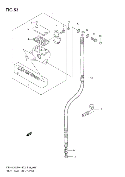 FRONT MASTER CYLINDER (MODEL K4)