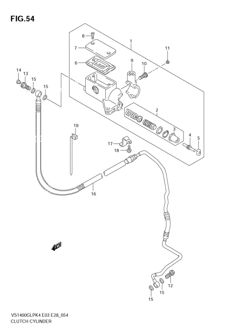 CLUTCH CYLINDER (MODEL K4)
