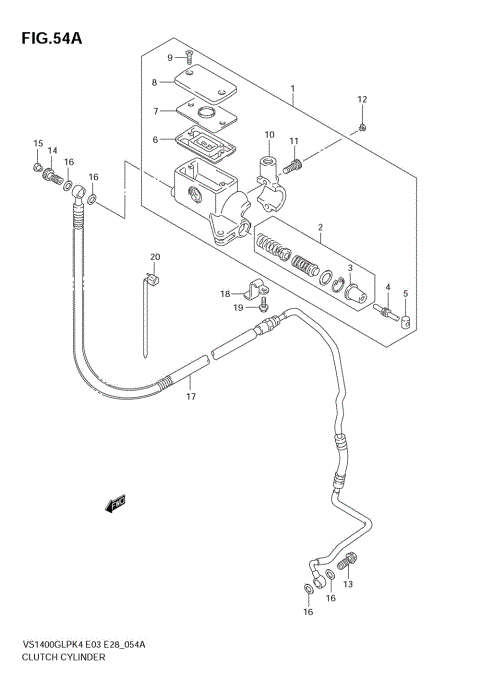 CLUTCH CYLINDER (MODEL K5/K6/K7)