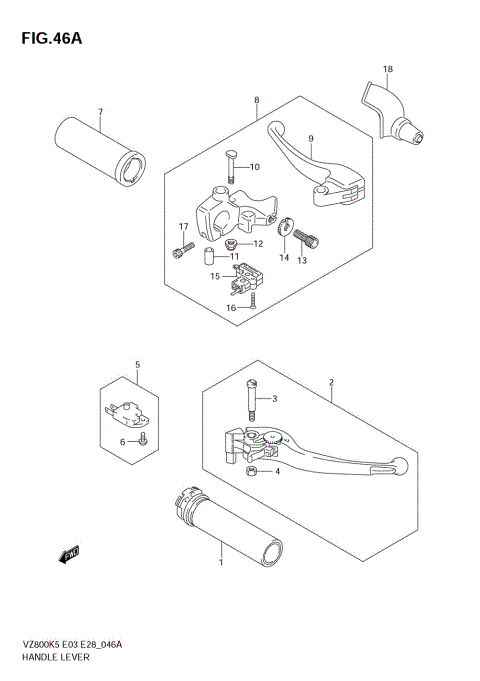 HANDLE LEVER (MODEL K7)