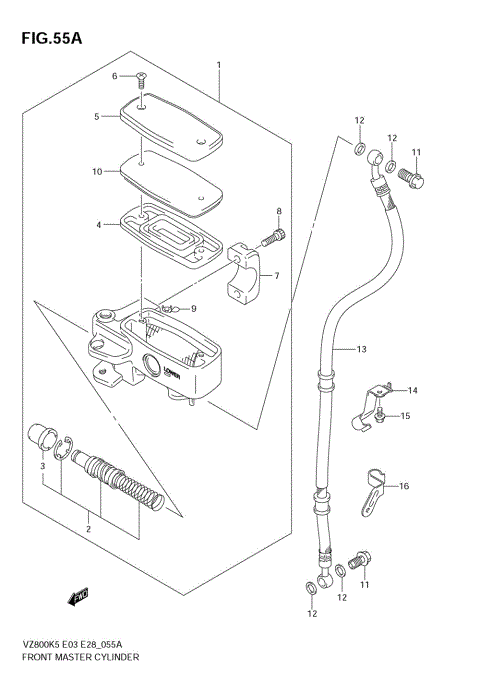 FRONT MASTER CYLINDER (MODEL K7)