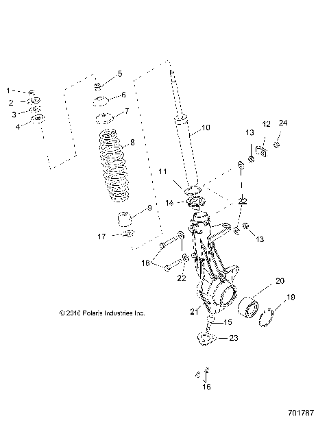 SUSPENSION, FRONT STRUT - R18RMA50B4/B1 (701787)