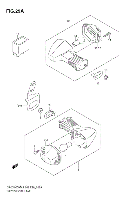 TURN SIGNAL LAMP (MODEL K6/K7)