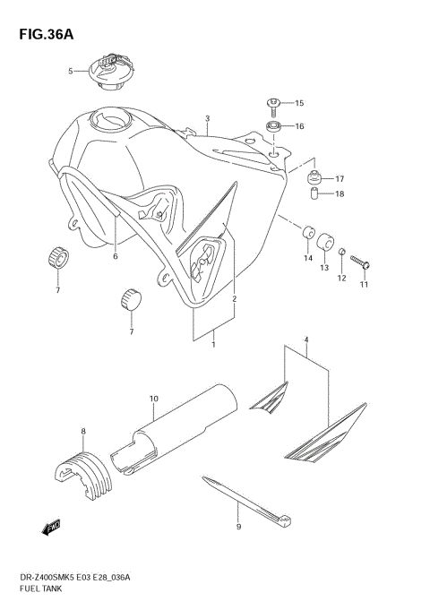 FUEL TANK (MODEL K7)