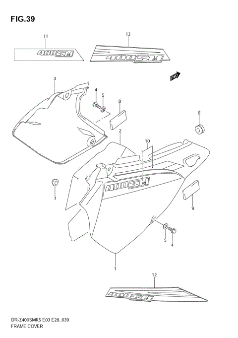 FRAME COVER (MODEL K5/K6)