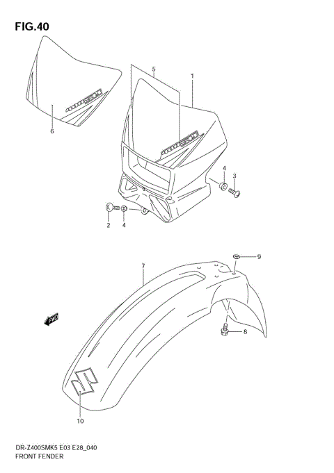 FRONT FENDER (MODEL K5)