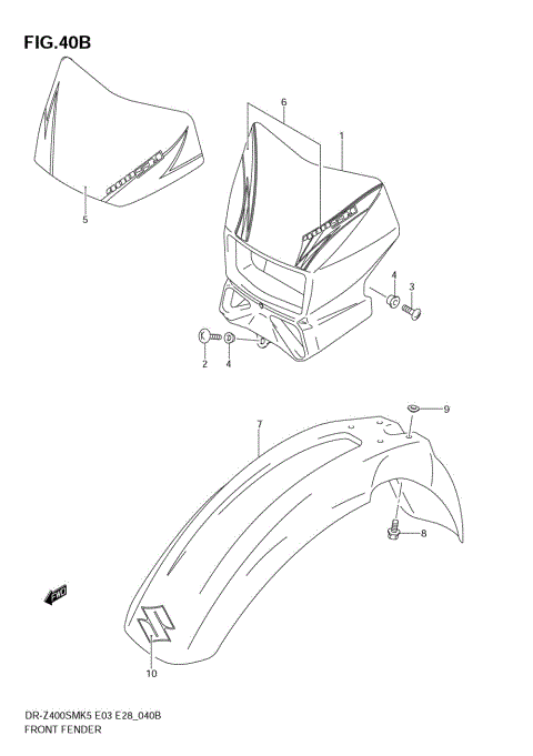 FRONT FENDER (MODEL K7)