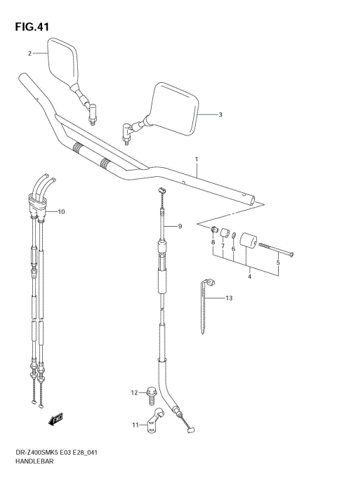 HANDLEBAR (MODEL K5/K6)