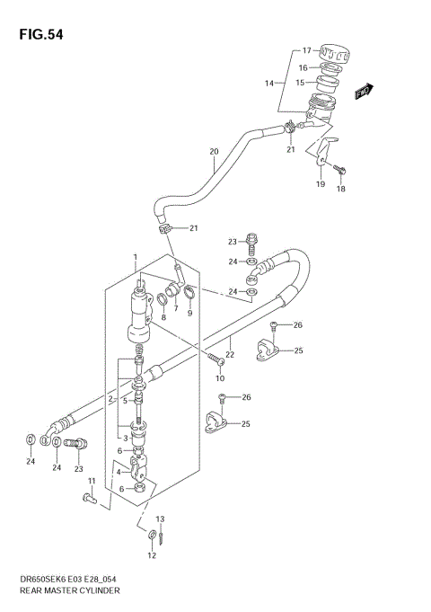 REAR MASTER CYLINDER