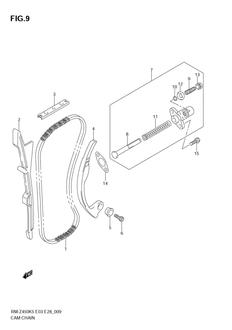 CAM CHAIN (MODEL K5/K6)