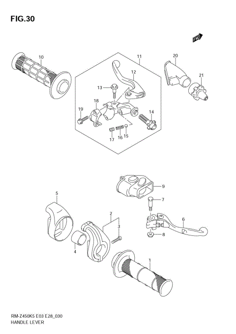 HANDLE LEVER (MODEL K5)