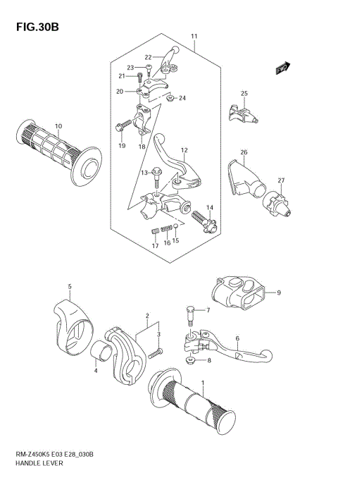 HANDLE LEVER (MODEL K7)