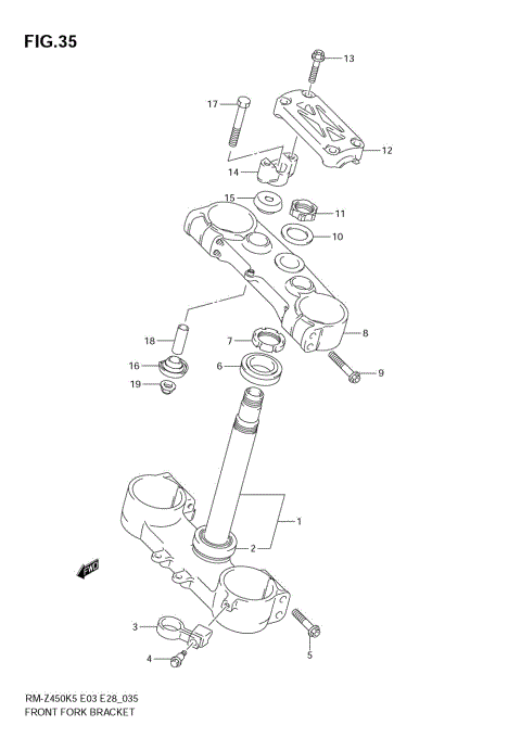 STEERING STEM (MODEL K5/K6)