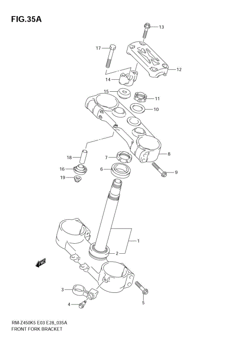 STEERING STEM (MODEL K7)