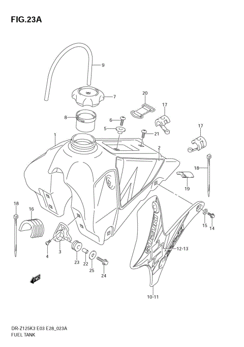 FUEL TANK (MODEL K4)