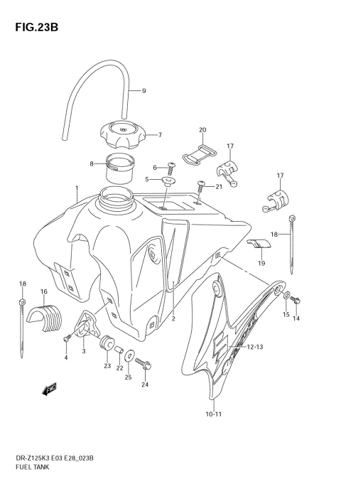 FUEL TANK (MODEL K5)