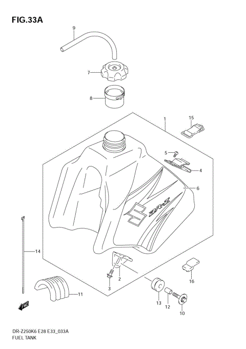 FUEL TANK (MODEL K7)