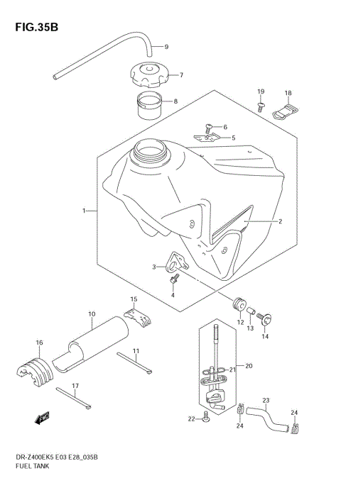 FUEL TANK (MODEL K7)