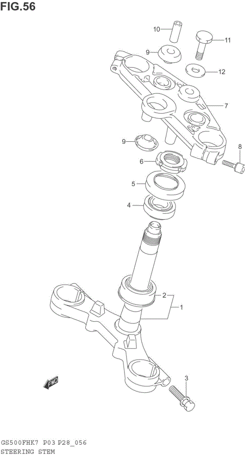 STEERING STEM (GS500F)