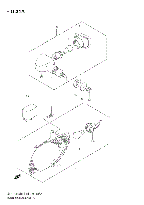 TURNSIGNAL LAMP (MODEL K5/K6/K7)
