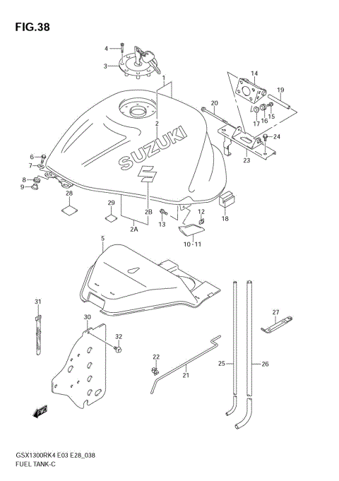 FUEL TANK (MODEL K4)