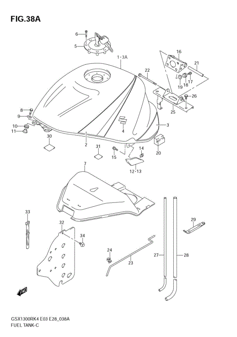 FUEL TANK (MODEL K5)