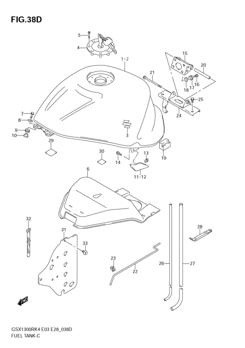 FUEL TANK (GSX1300RZK7)
