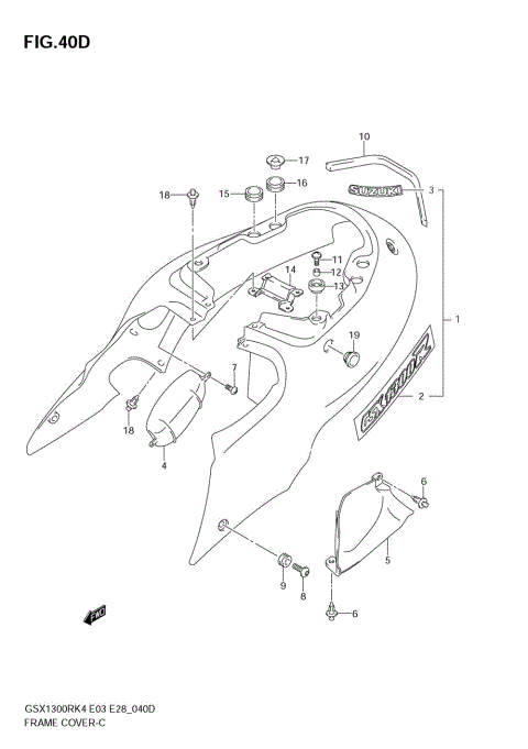FRAME COVER (GSX1300RZK7)