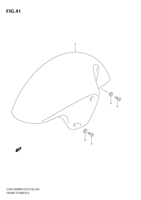 FRONT FENDER (MODEL K4)