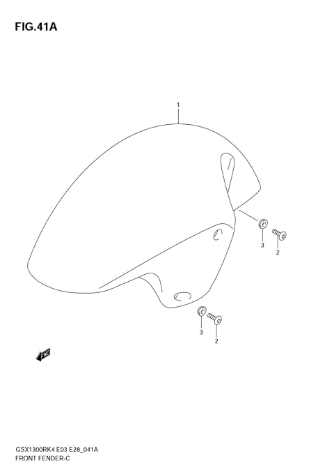 FRONT FENDER (MODEL K5/K6)